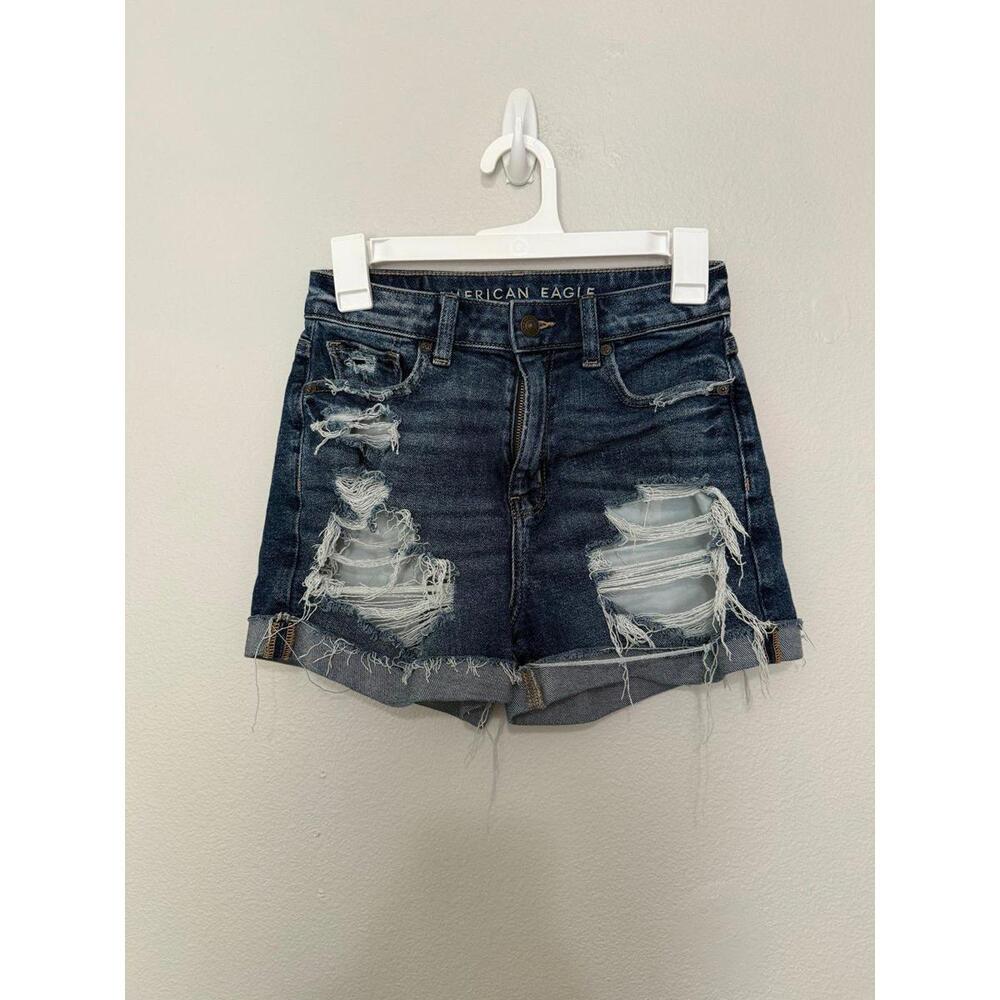 American Eagle mom shorts size 0 - Picture 2 of 4